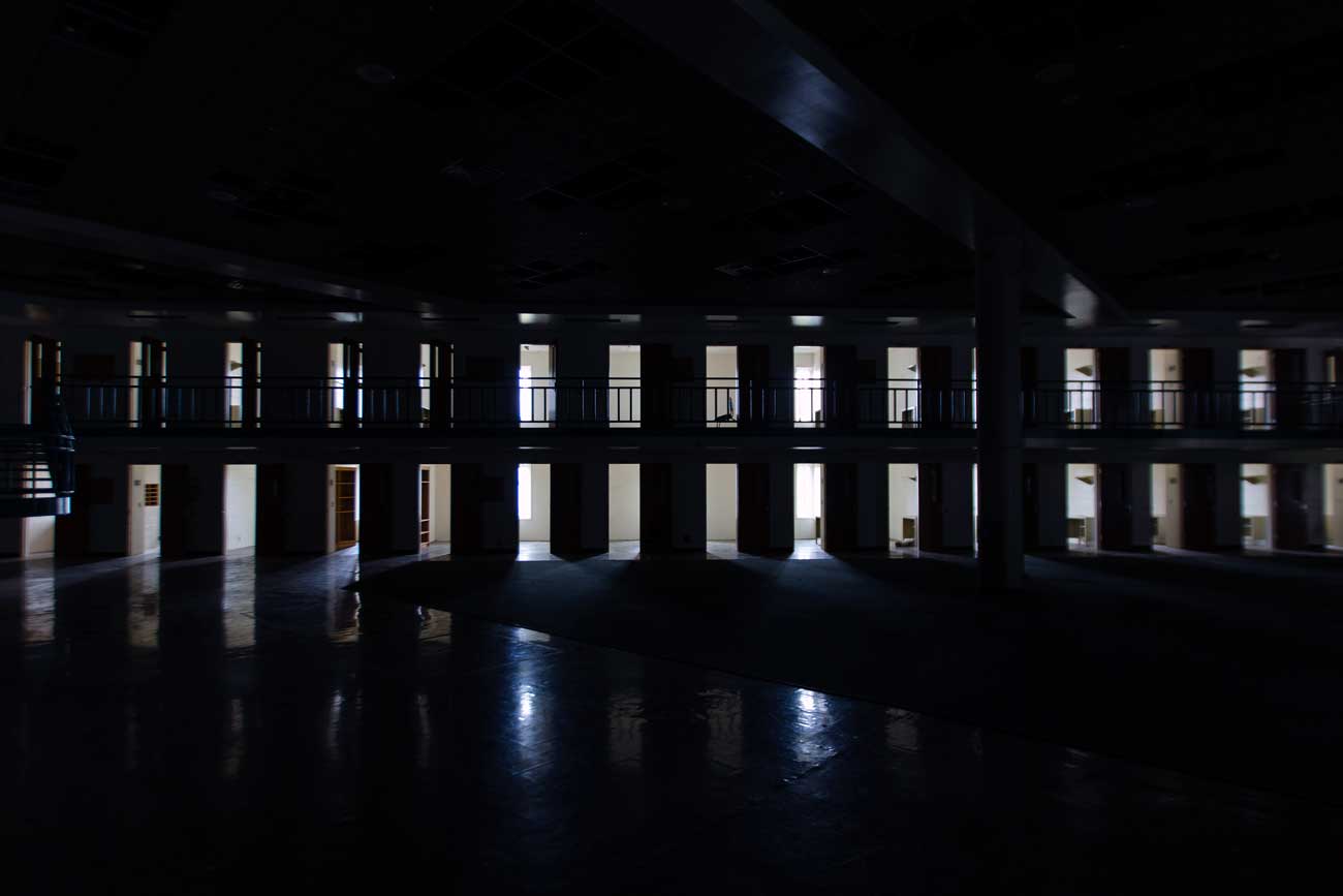 The newer prison building on McNeil Island.