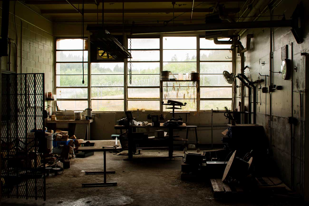 One of the work areas at McNeil Island Corrections Center.