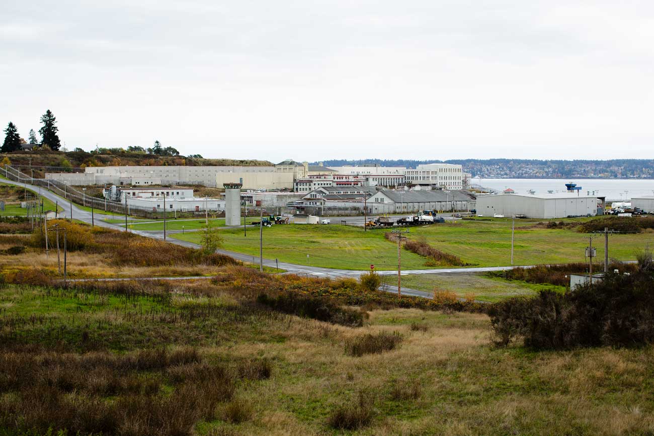 A view of McNeil Island Corrections Center from the southwest.
