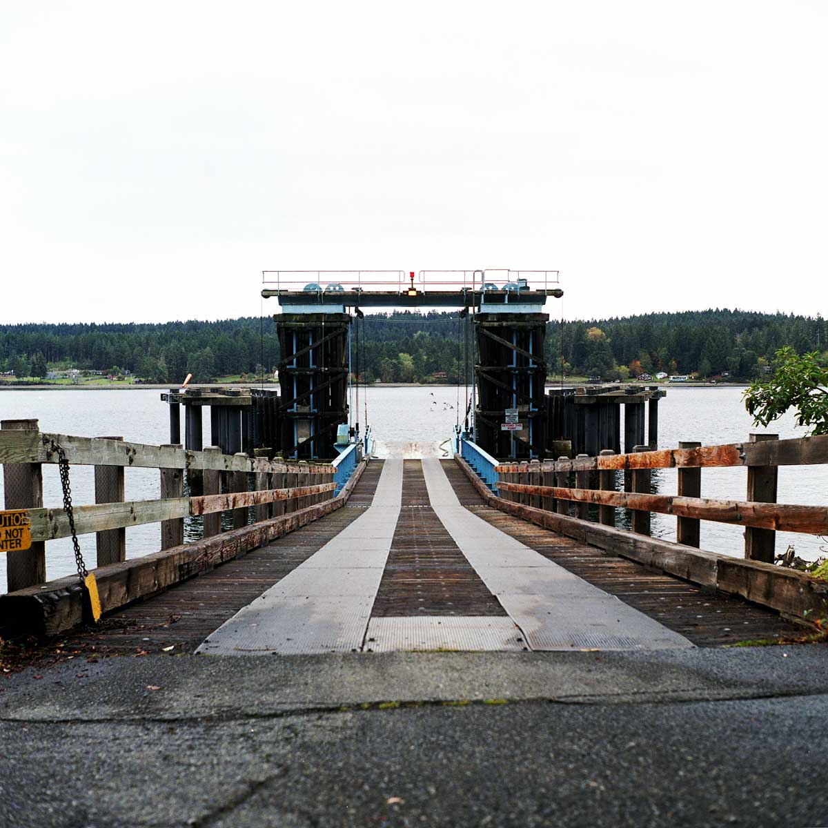 A view of Ketron Island and Steilacoom, Wash. through fencing on McNeil Island. The facility is visible to those in South Puget Sound.