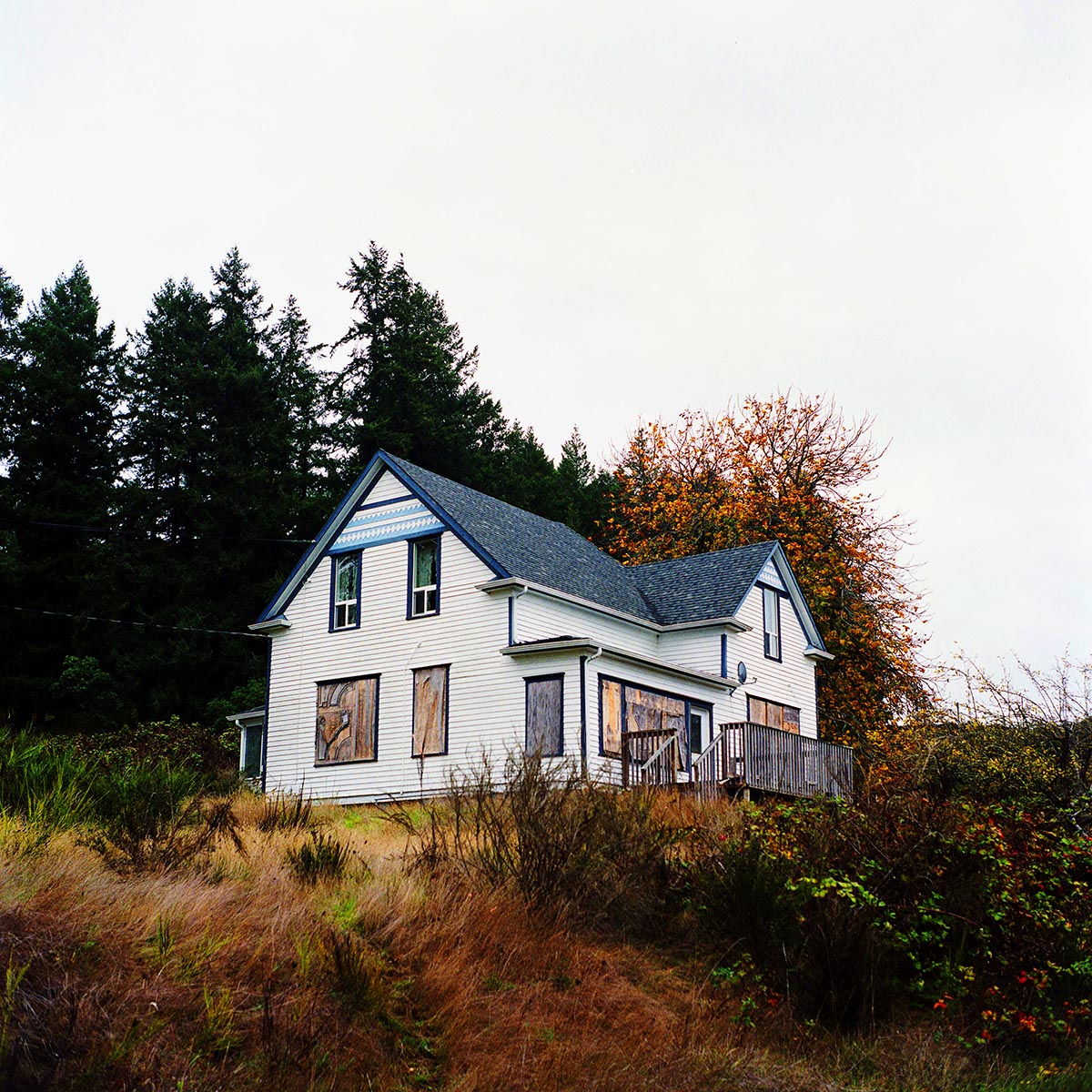 A now abandon house on McNeil Island originally home to one of the workers of the McNeil Island Corrections Center.